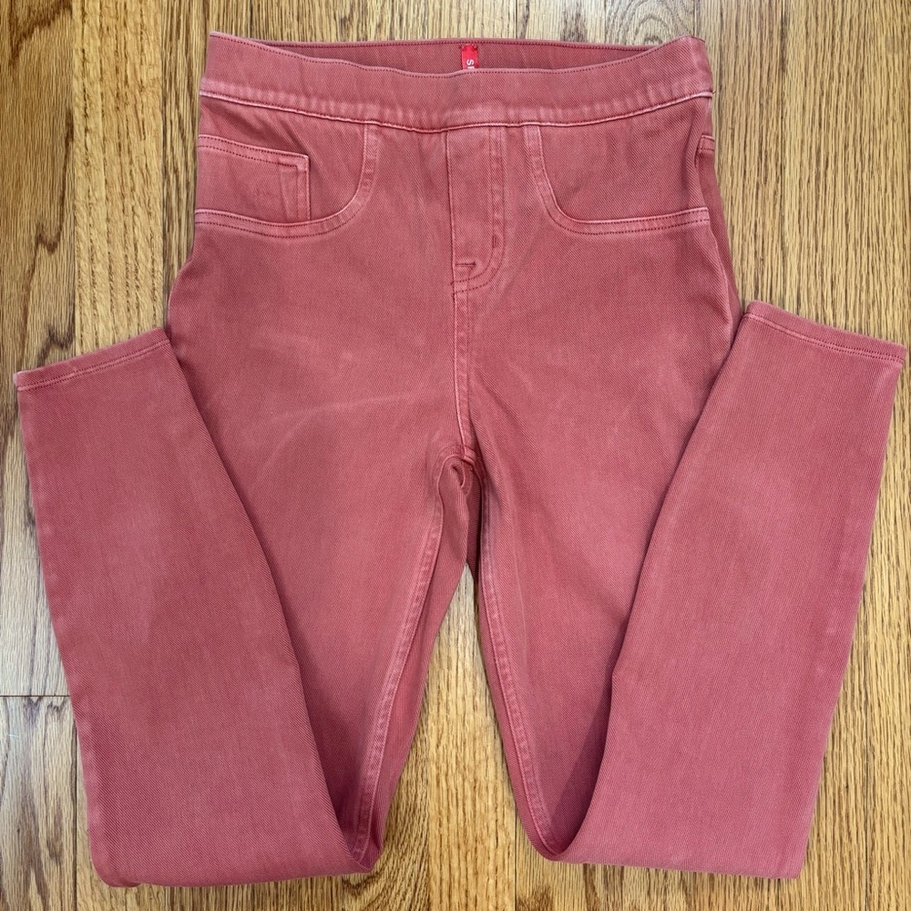 Spanx High Rise Coral Pull on ankle jeans W26 - Picture 15 of 16
